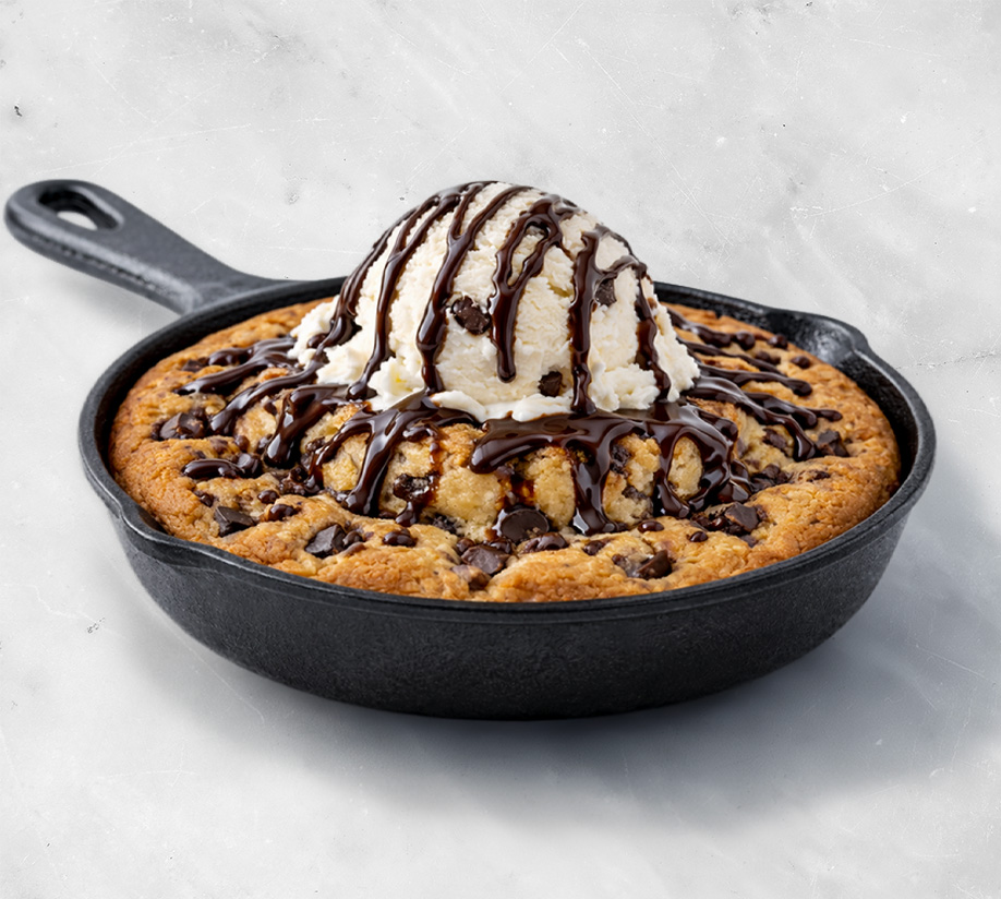 Baked Cookie Dough + Ice Cream